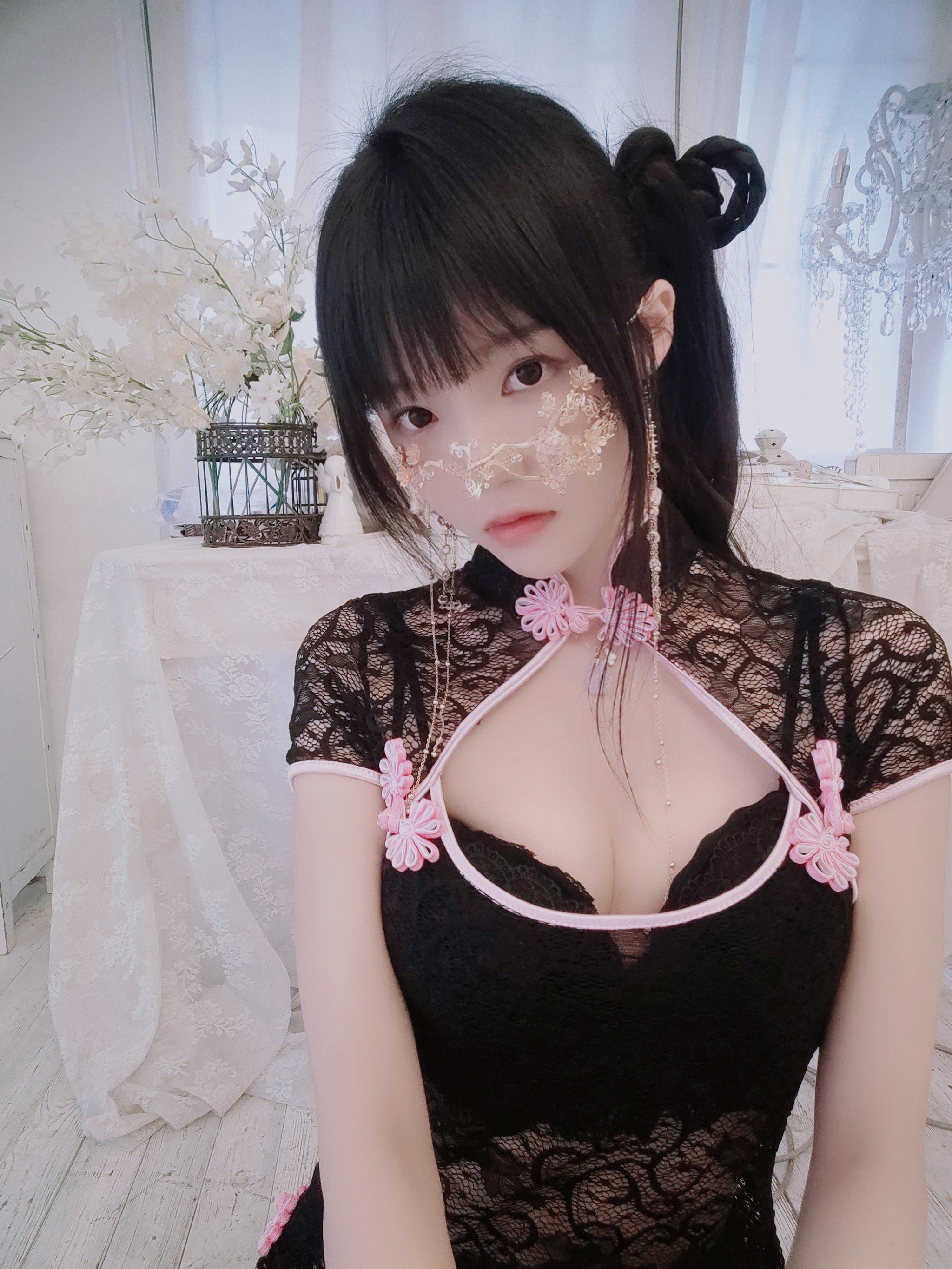 图片[1]-桜桃喵 – NO.180 蕾丝旗袍[20P]-XikXak